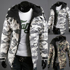 British Camouflage Trend Men's Hooded Jacket