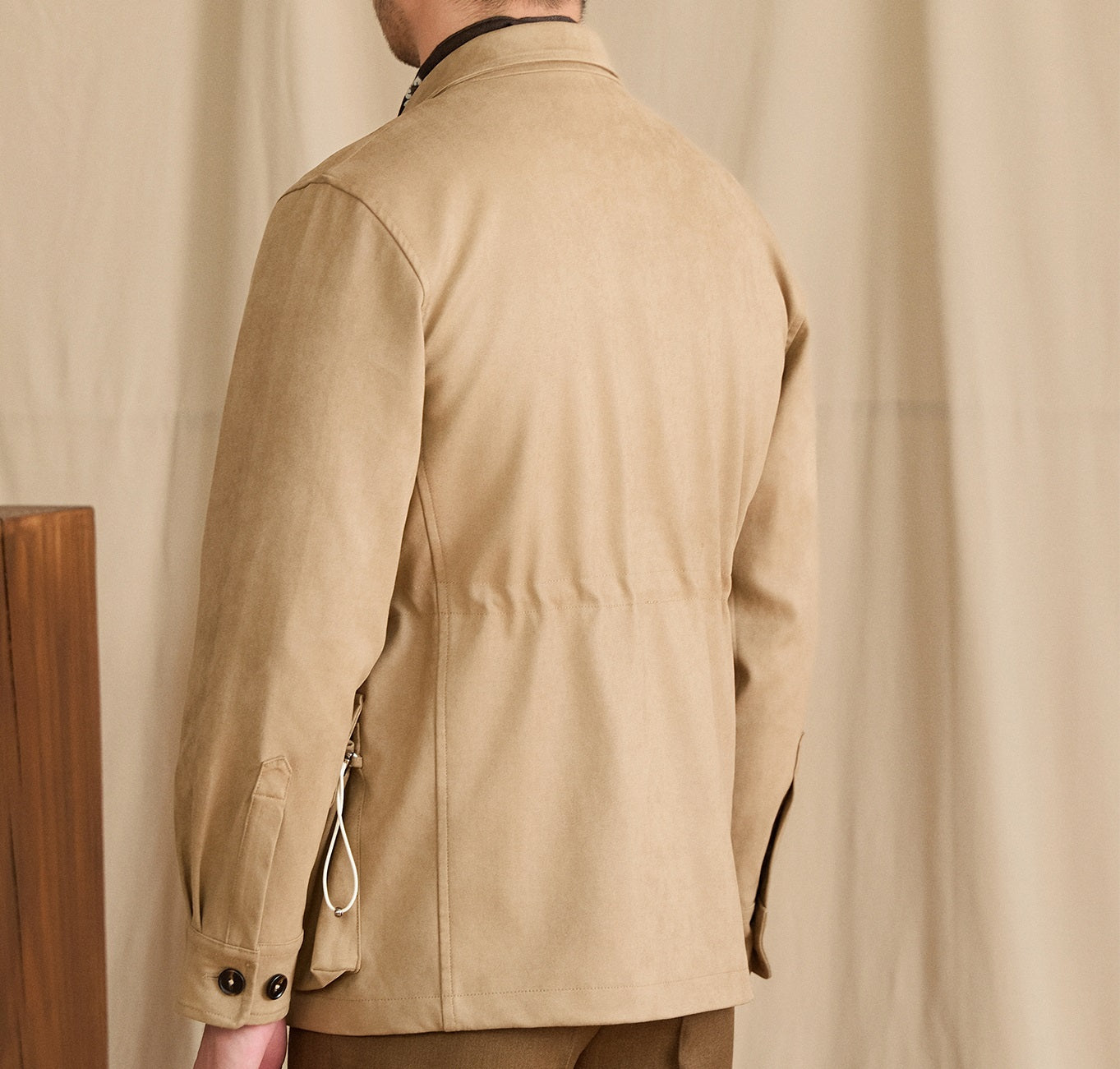 Suede Casual Lapel Jacket Commuting Slim Coat Trendy Men